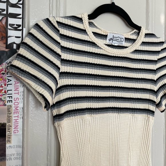 VINTAGE GRAND ST. summer dress, size: M, fits like a Small, 100% cotton - Picture 2 of 9